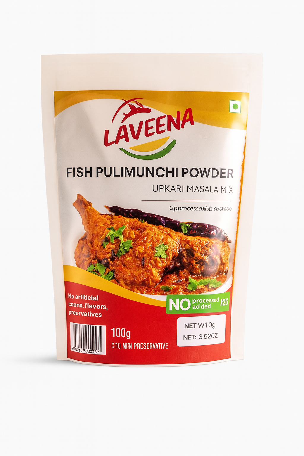 LAVEENA Fish Pulimunchi Powder